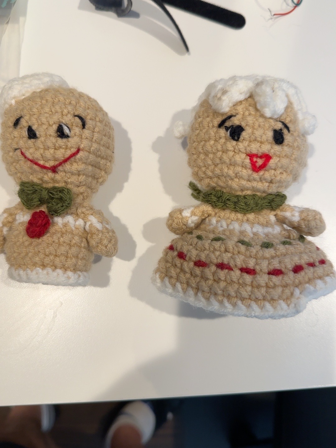 Actual handmade crochet couple dolls by Sepideh